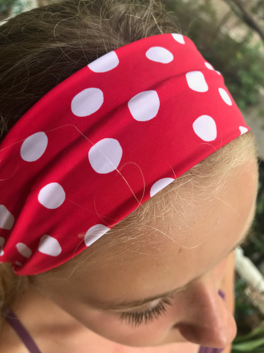 spotty yoga headband