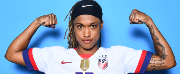 Jessica McDonald  USWNT – The hair and the headband