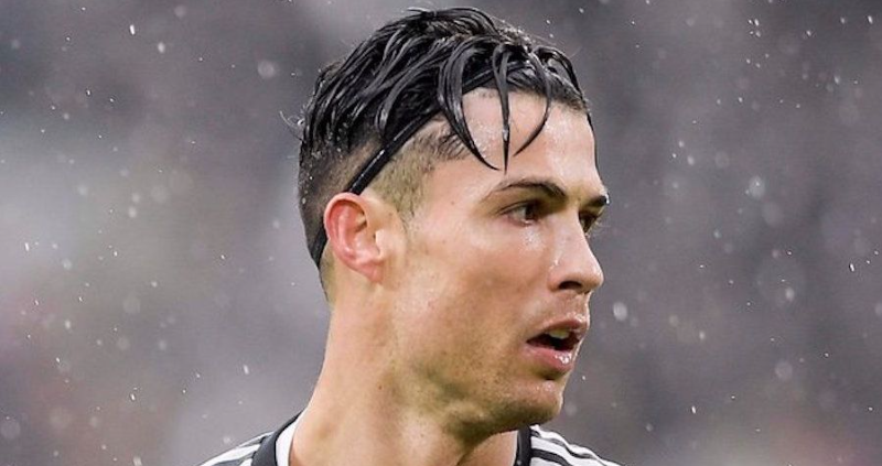 Ronaldo wearing a headband