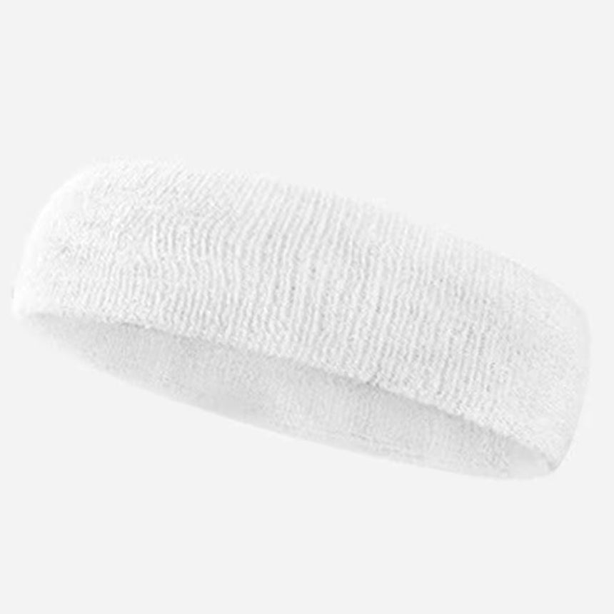 White terry headband 