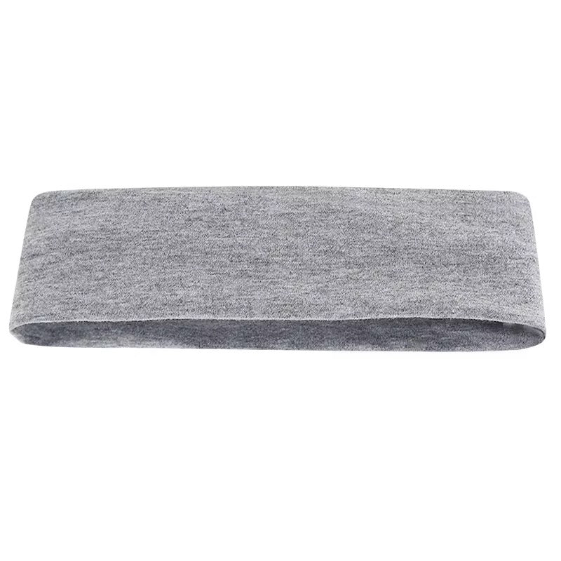 Gray cotton headband 