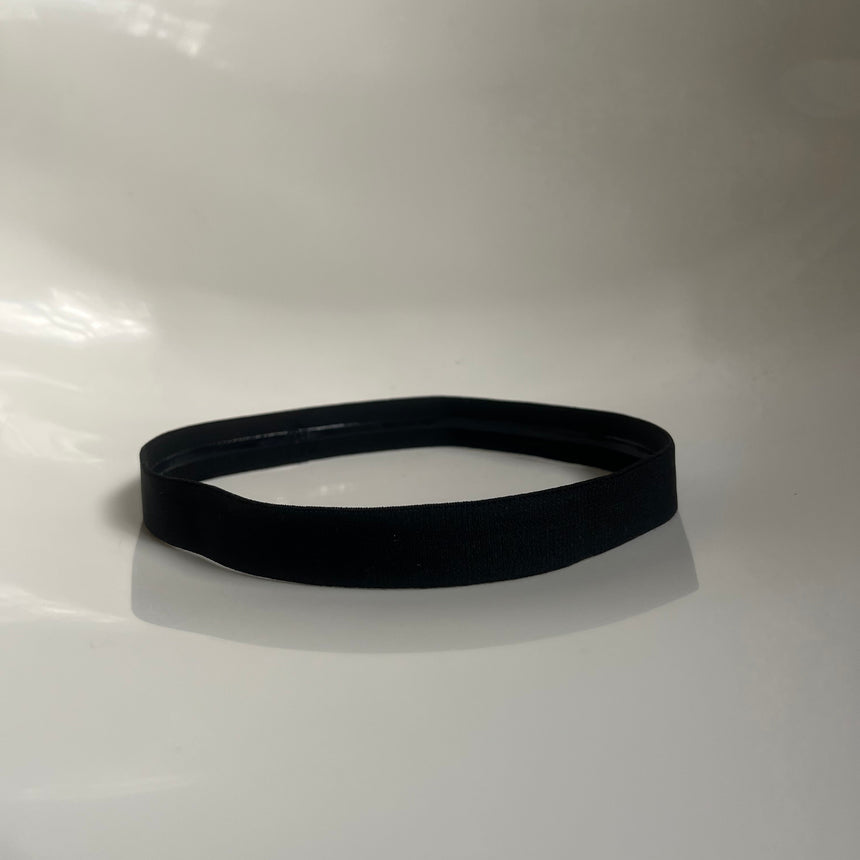 Black Elastic Football Headband – 2cm
