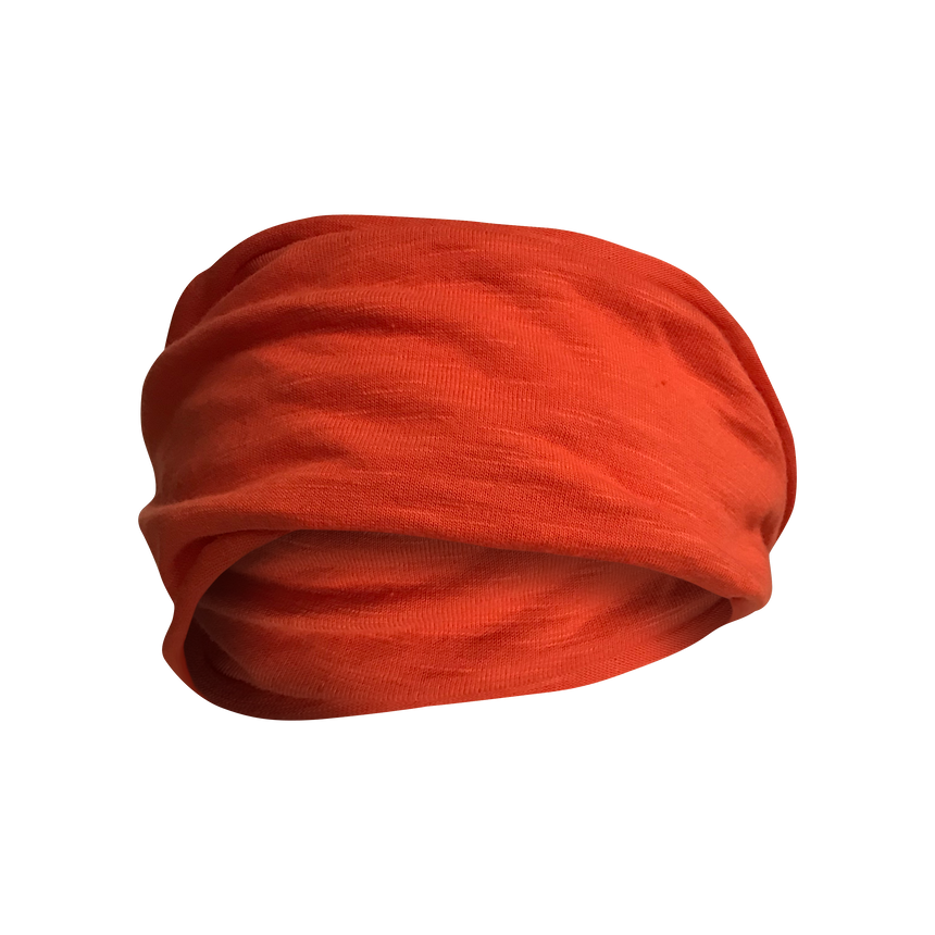 orange cotton headband