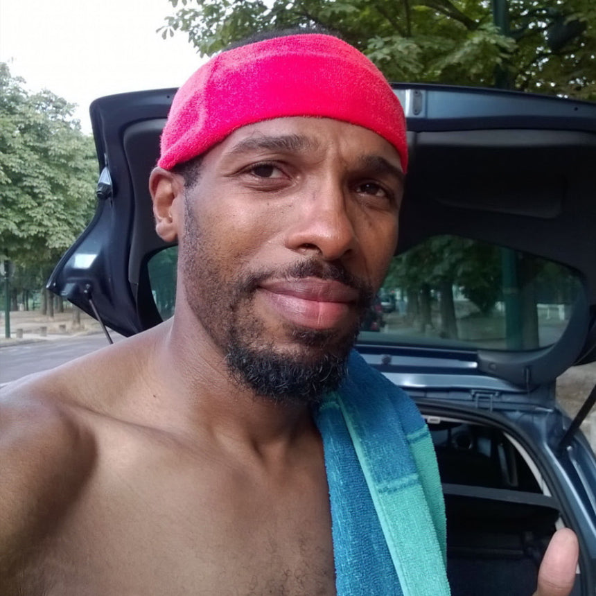red basketball headband
